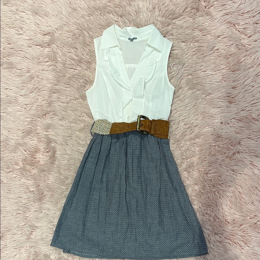 Charlotte Russe Sleeveless Belted Dress – Size Small